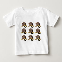 Camiseta Para Bebê gambá beady dos olhos