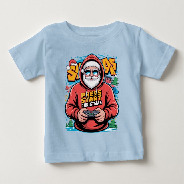 Camiseta Para Bebê Gamer Christmas Gifts for Console Lovers (Frente)