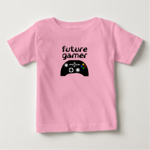 Camiseta Para Bebê gamer futuro