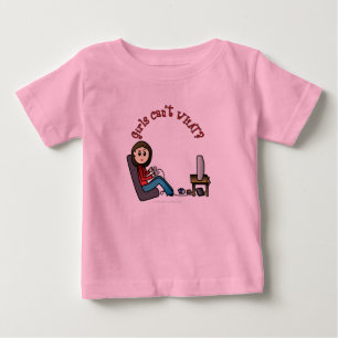 Camiseta Para Bebê Gamer Girl Light