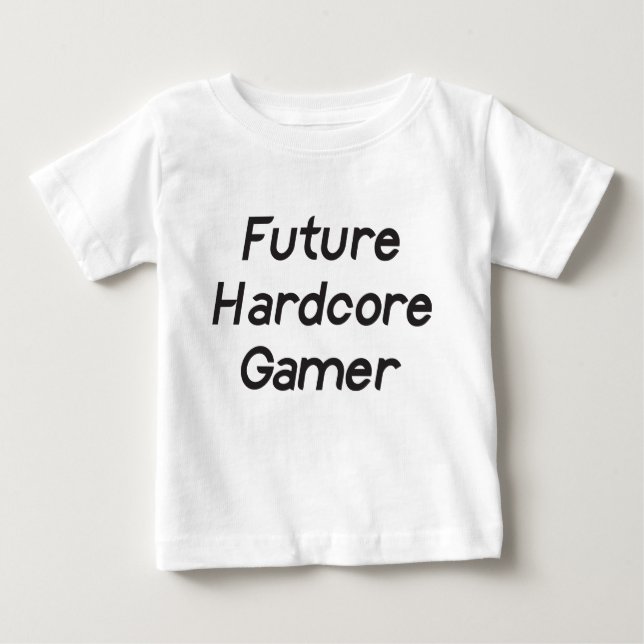 Camiseta Para Bebê Gamer incondicional futuro (Frente)