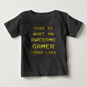 Camiseta Para Bebê GAMER incrível ✪ Estilo de retrorre GIFT Vintag
