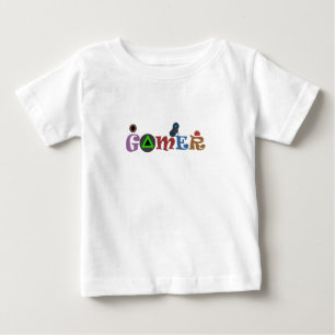 Camiseta Para Bebê Gammers Divertidos