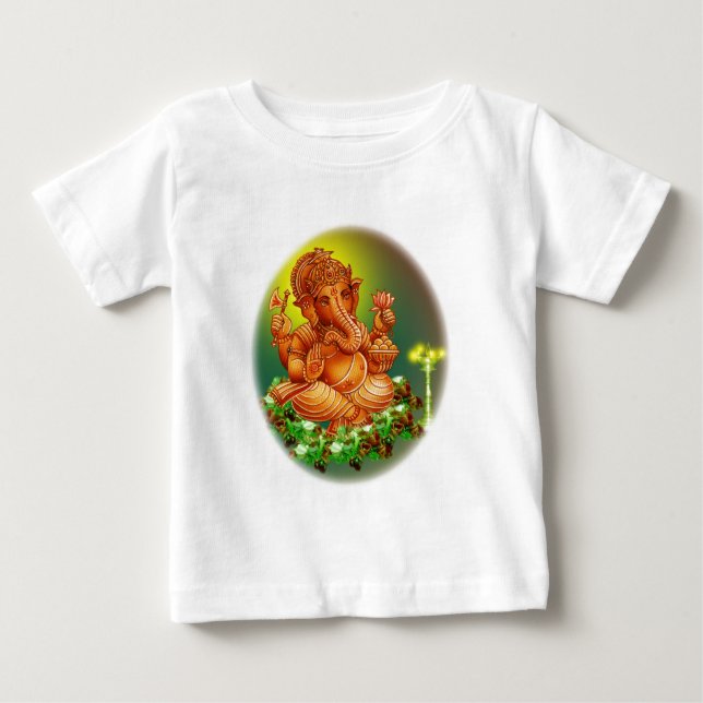Camiseta Para Bebê ganesha (Frente)
