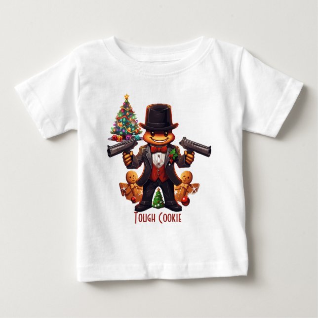 Camiseta Para Bebê Gangster Gingerpão (Frente)