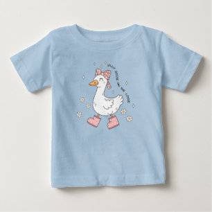 Camiseta Para Bebê Ganso Bobo à Solta