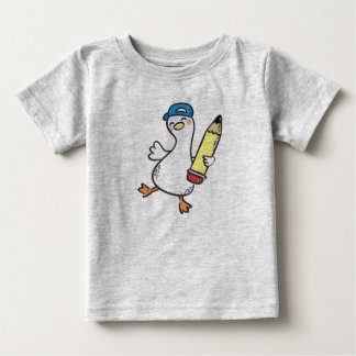 Camiseta Para Bebê Gansos de volta à escola