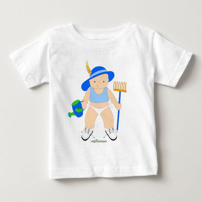 Camiseta Para Bebê Gardener (Frente)