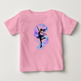 Camiseta Para Bebê Garota bonita de patins