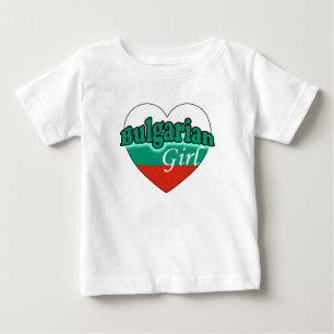Camiseta Para Bebê Garota Búlgara