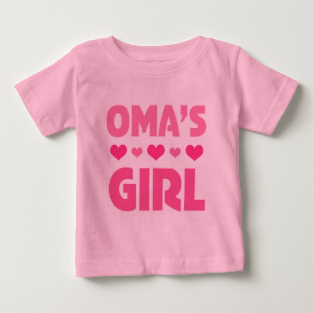 Camiseta Para Bebê Garota da Oma Garota miúdas Tutu Tee (Frente)