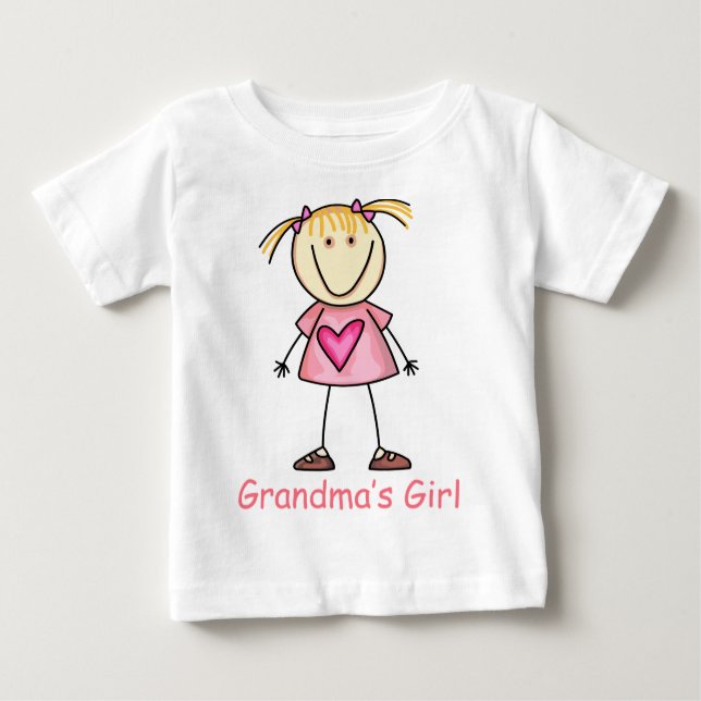 Camiseta Para Bebê Garota da Vovó (Frente)