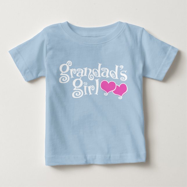 Camiseta Para Bebê Garota do Avô (Frente)