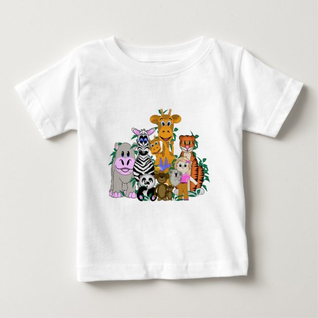 Camiseta Para Bebê Garota do ZOO (Frente)