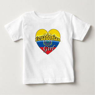 Camiseta Para Bebê Garota Equatoriana