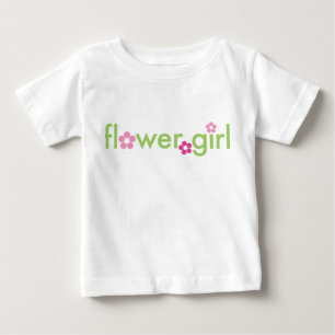 Camiseta Para Bebê Garota Flor - Camisa-Criança