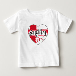 Camiseta Para Bebê Garota Inglesa