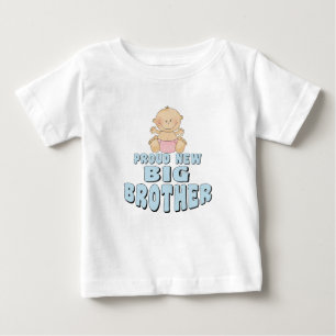 Camiseta Para Bebê Garota Novo Irmão Orgulhosa