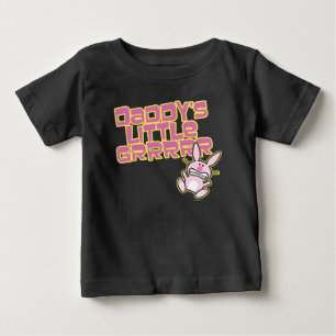 Camiseta Para Bebê Garota pai