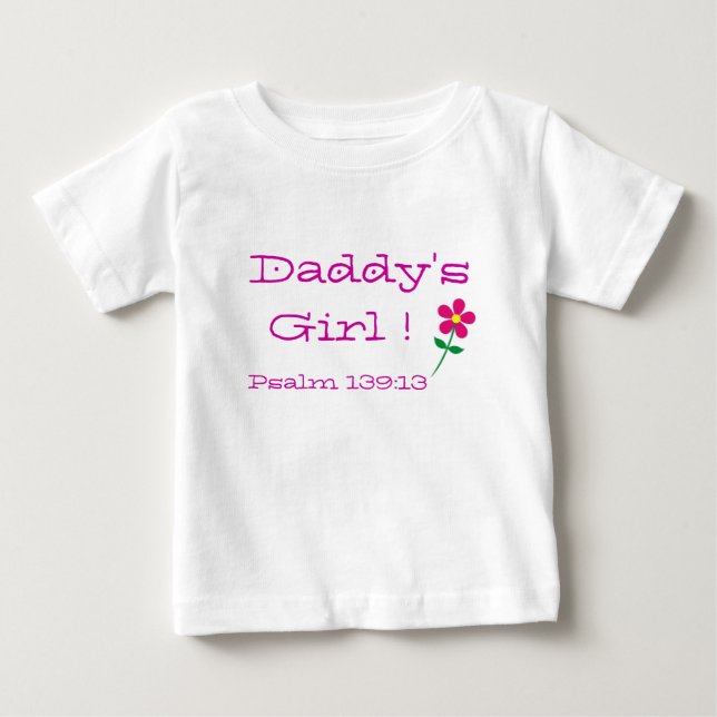 Camiseta Para Bebê Garota pai! (Frente)