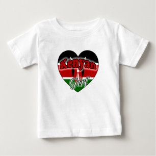 Camiseta Para Bebê Garota Queniana