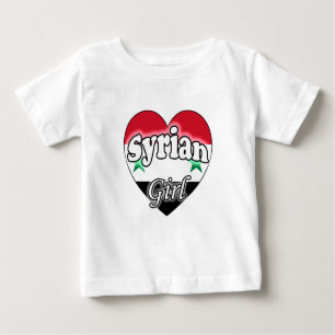 Camiseta Para Bebê Garota Síria