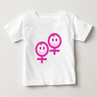 Camiseta Para Bebê Garotas gêmeas