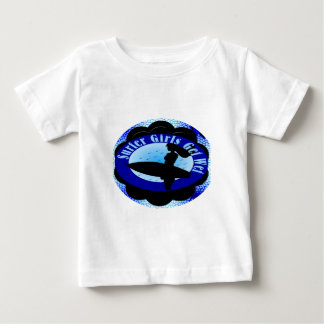 Camiseta Para Bebê Garotas surfistas ficam molhadas