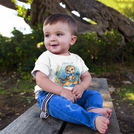 Camiseta Para Bebê Garoto-Otter-Bebê Bonito