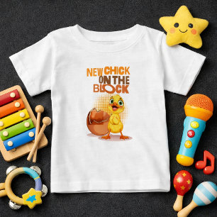Camiseta Para Bebê Gatinha Nova na Vizinhança