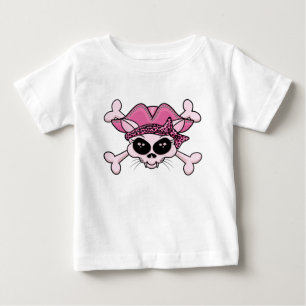 Camiseta Para Bebê Gatinho bonito do pirata