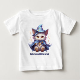 Camiseta Para Bebê Gatinho de Bruxa Azul
