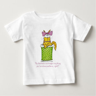 Camiseta Para Bebê Gatinho de lixo Dacil