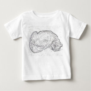 Camiseta Para Bebê Gatinho do sono - t-shirt do bebê