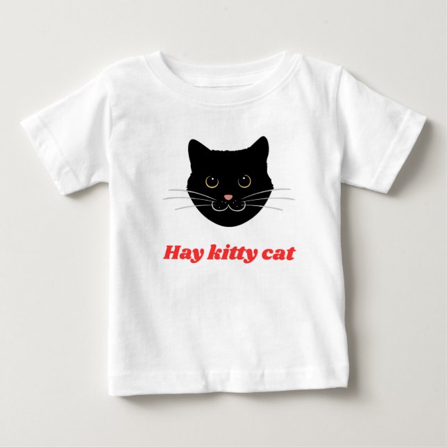 Camiseta Para Bebê Gatinho Fofinho  (Frente)