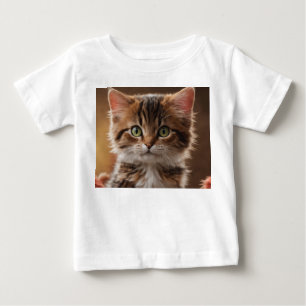 Camiseta Para Bebê Gatinho Gato