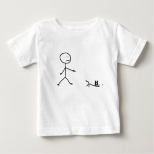 Camiseta Para Bebê Gatinho que joga a corda