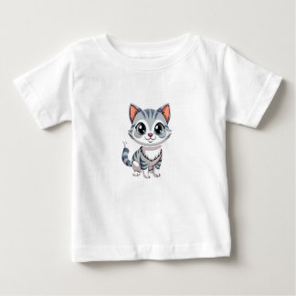 Camiseta Para Bebê Gatinhos e Gatinhos Cons - Companheiros Felinos Ad