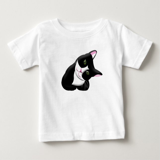 Camiseta Para Bebê Gato (Frente)