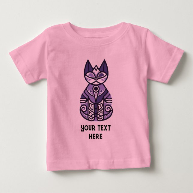 Camiseta Para Bebê Gato (Frente)