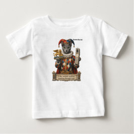 Camiseta Para Bebê Gato Arlequim Azul Russo