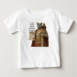 Camiseta Para Bebê Gato Azul Russo César