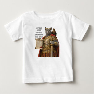 Camiseta Para Bebê Gato Azul Russo César