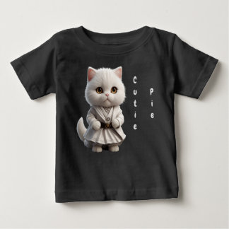 Camiseta Para Bebê Gato bonito