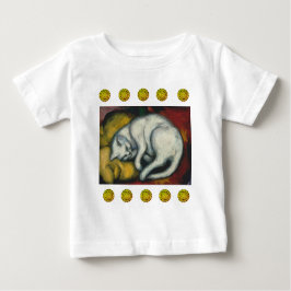 Camiseta Para Bebê Gato Branco, Franz Marc