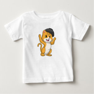 Camiseta Para Bebê Gato com Ramen Bowl