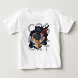 Camiseta Para Bebê Gato Cósmico