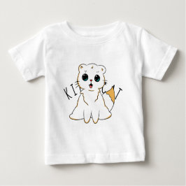 Camiseta Para Bebê Gato de Gato - Cima do Bebê