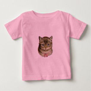 Camiseta Para Bebê Gato de gato malhado