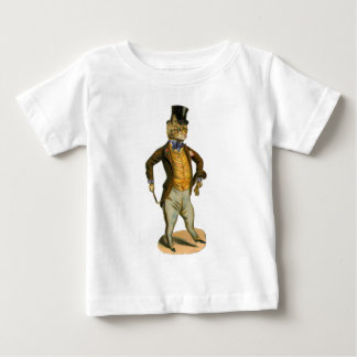 Camiseta Para Bebê Gato do chapéu alto